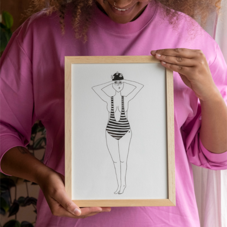 helen b Poster Backwards A4