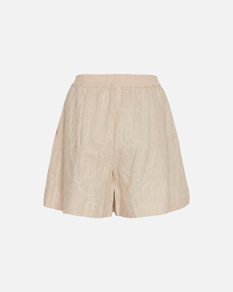 MSCH MSCHIlektra Shorts EMB Oatmeal
