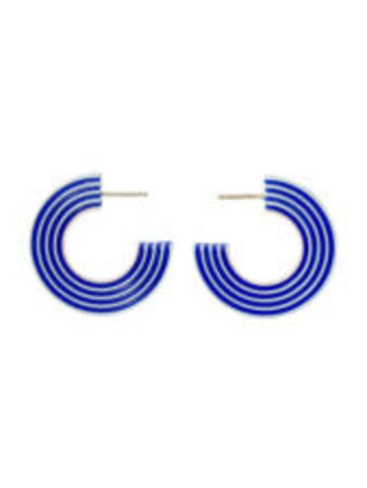 Turina Jewellery Oorbellen Tracks-Blues Sky & Blue & Rose