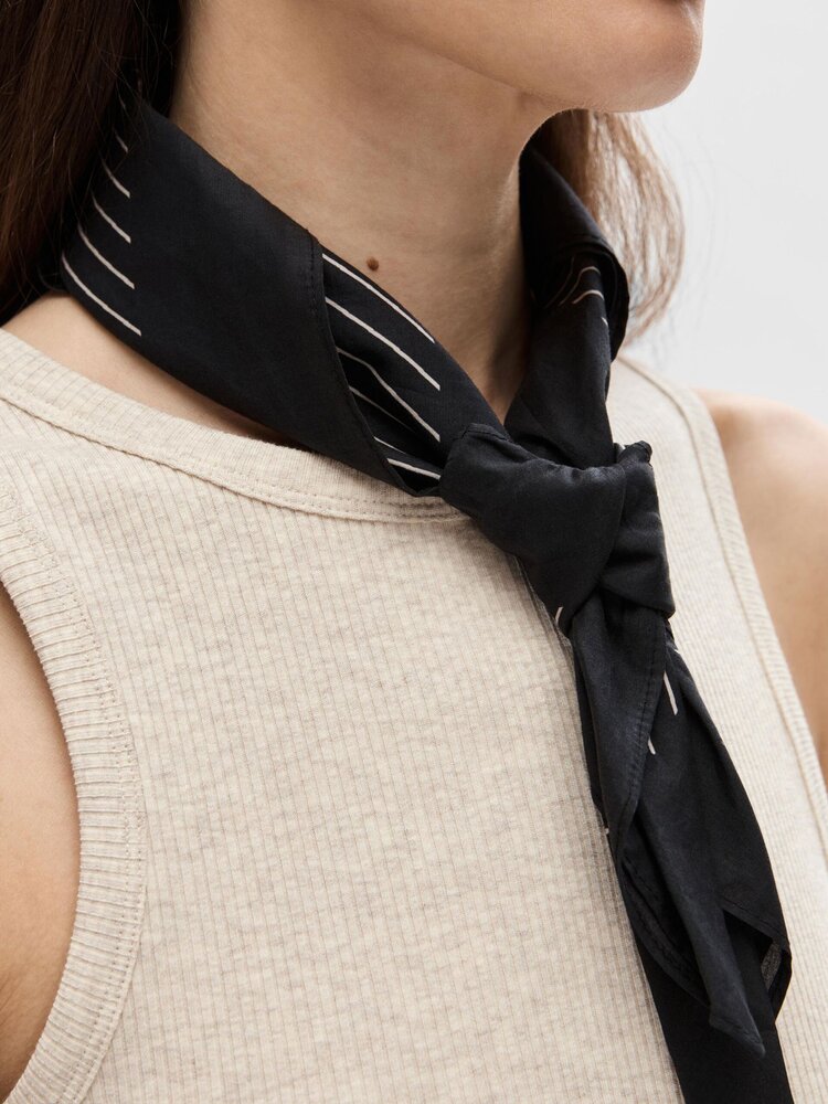 Selected Femme SLFANNA O-NECK TANK TOP Oatmeal Melange