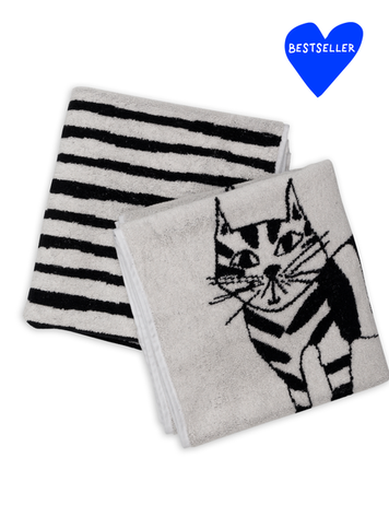 helen b Handdoek set van 2 Cat