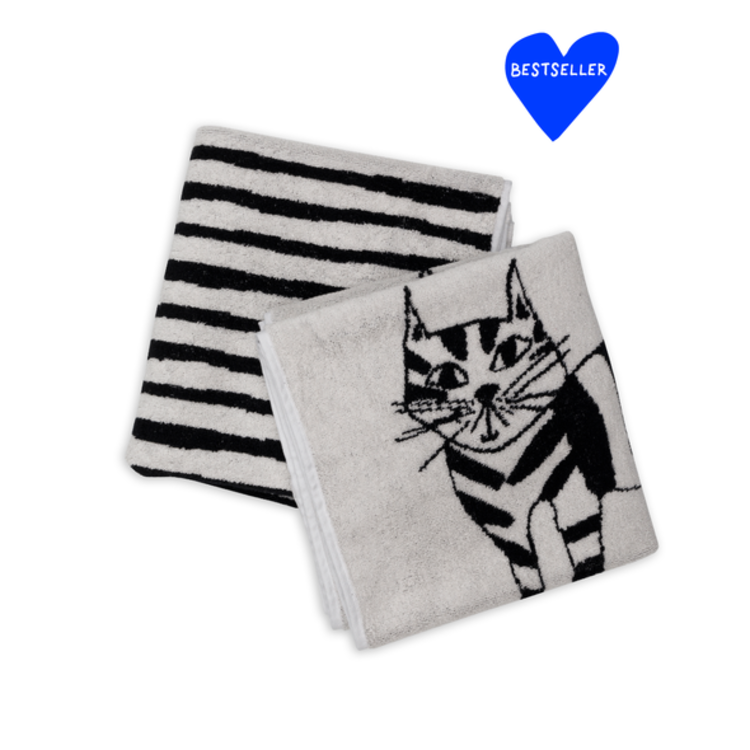 helen b Handdoek set van 2 Cat