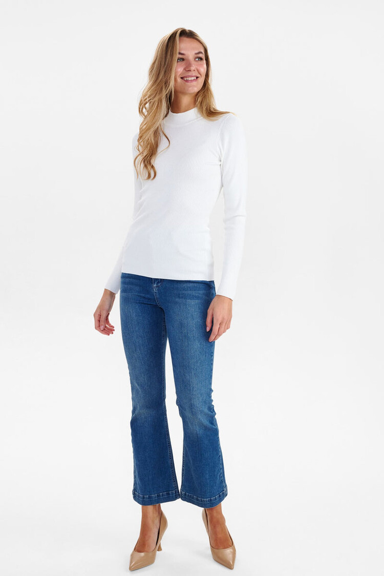 Nümph NUBIA LS PULLOVER  Cloud Dancer