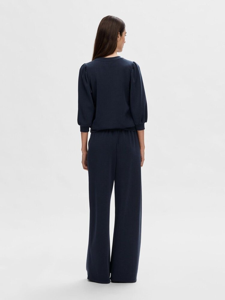 SLFTENNY 3/4 SWEAT TOP Dark Sapphire