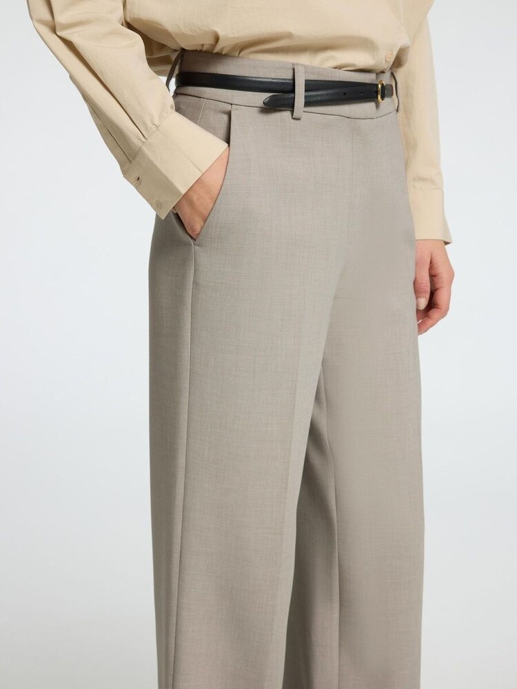 SLFRITA MW WIDE PANT Melange Island Fossil