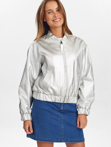 Nümph NUELLANORA METALLIC JACKET Silver