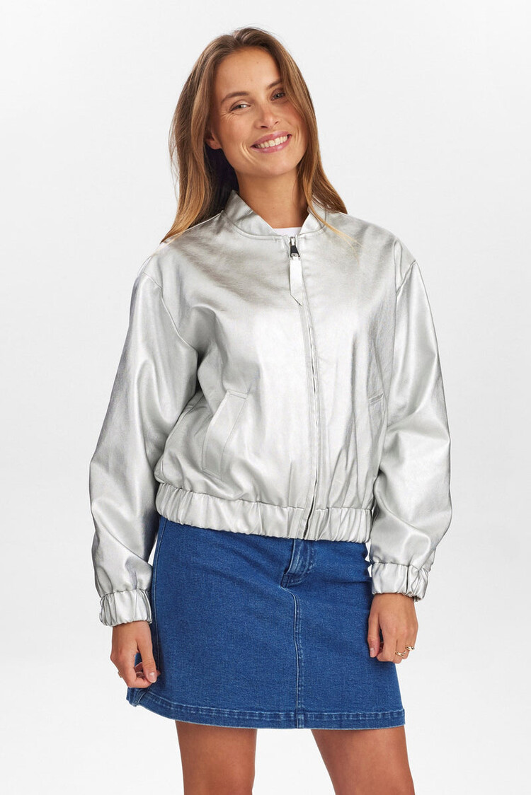 Nümph NUELLANORA METALLIC JACKET Silver