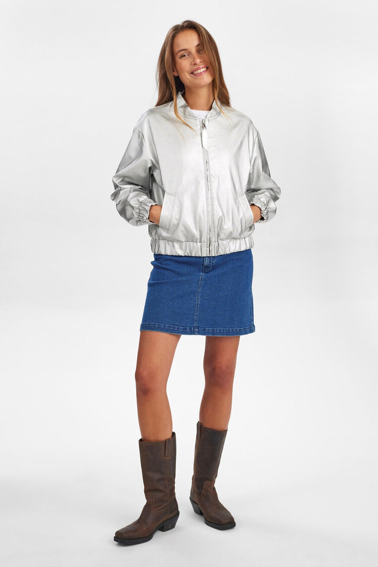 Nümph NUELLANORA METALLIC JACKET Silver