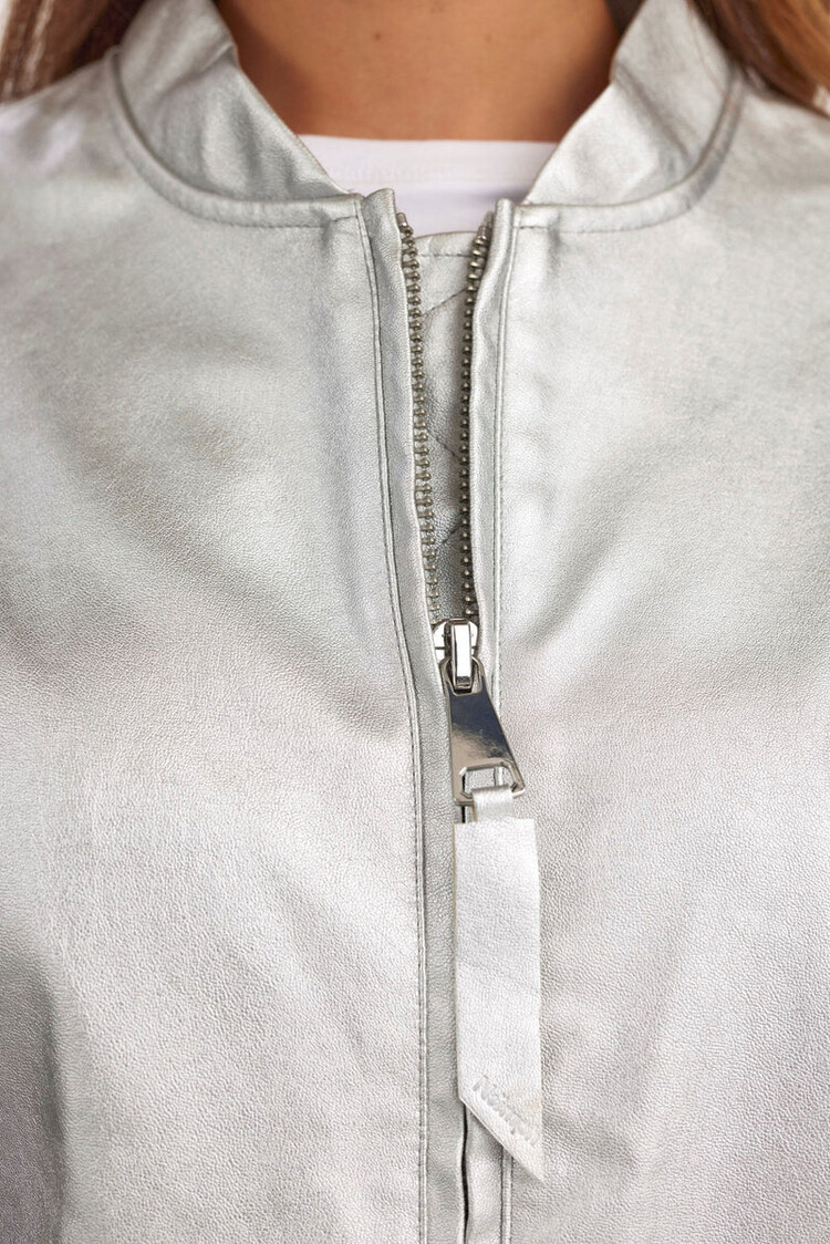 Nümph NUELLANORA METALLIC JACKET Silver