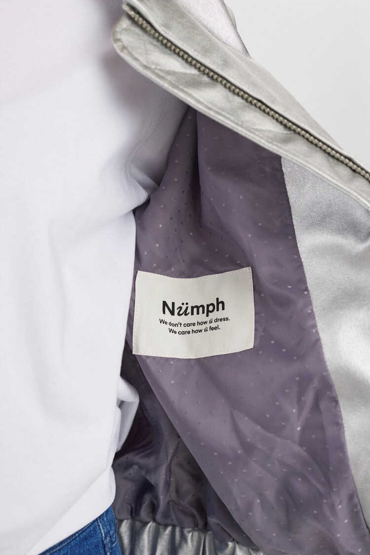 Nümph NUELLANORA METALLIC JACKET Silver
