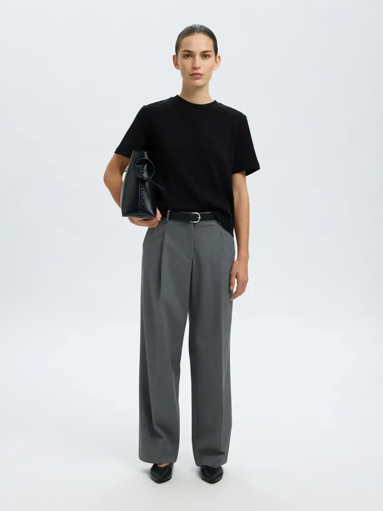 SLFTENNY SS BOXY O-NECK TEE Black