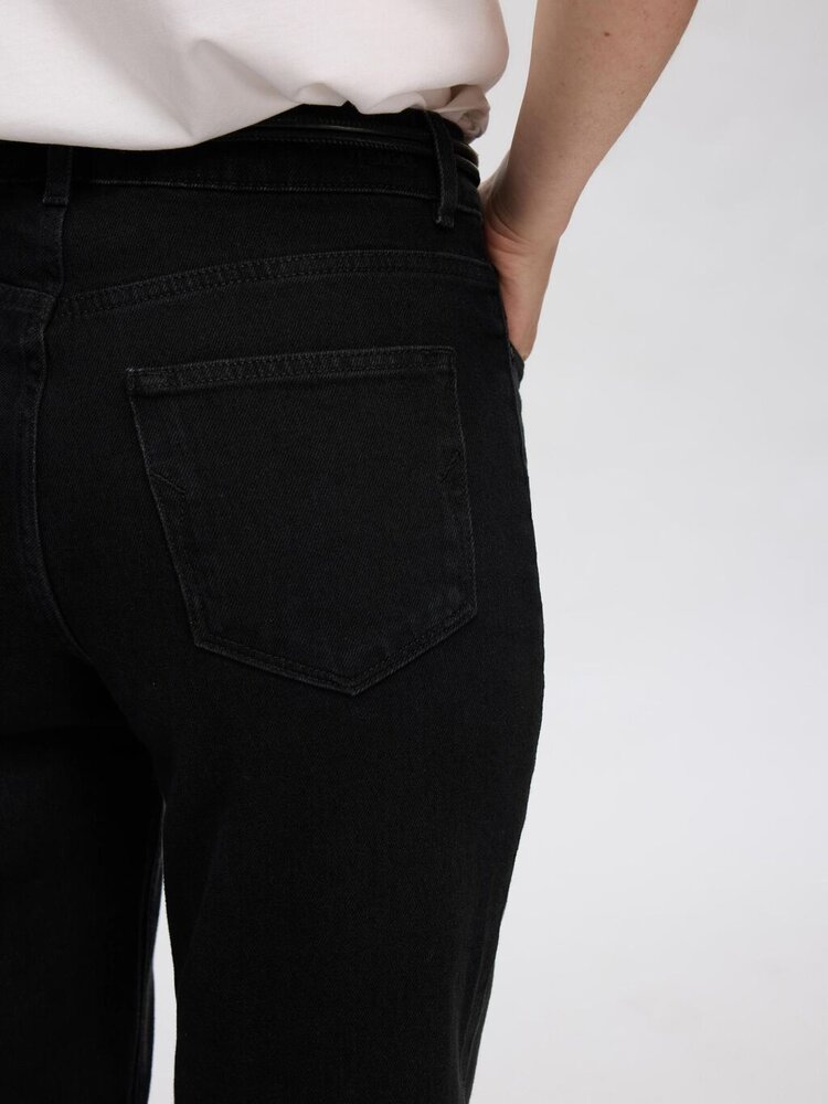 SLFSLIM BEA-KORI MW JEANS Black Denim