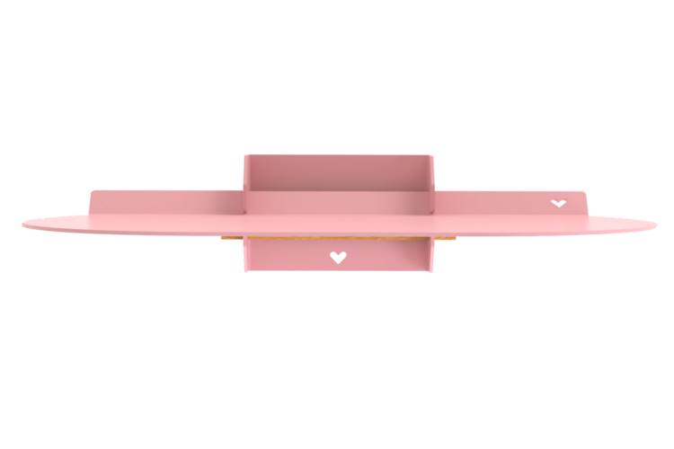 Studio Mippe Sweet Oval shelf Fluffy Pink