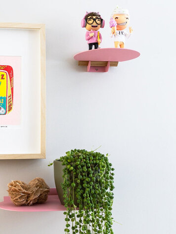 Studio Mippe Sweet Oval shelf Fluffy Pink