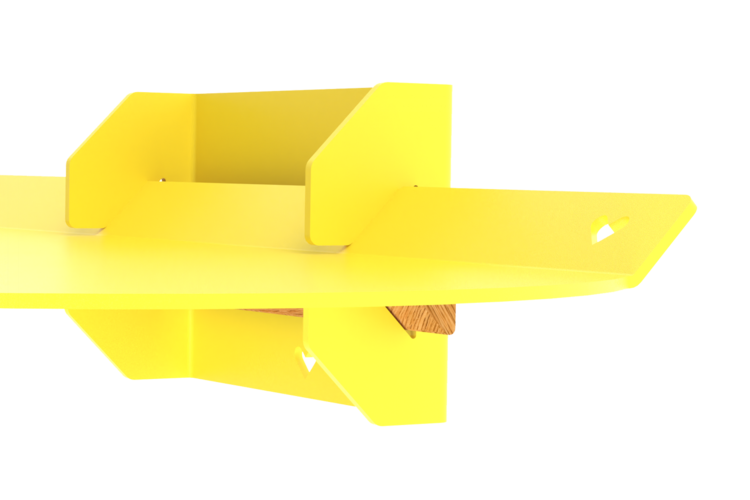 Studio Mippe Sweet Oval shelf Yummy Yellow