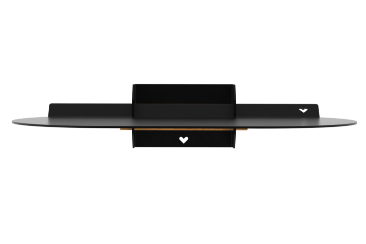Studio Mippe Sweet Oval shelf Black Pepper