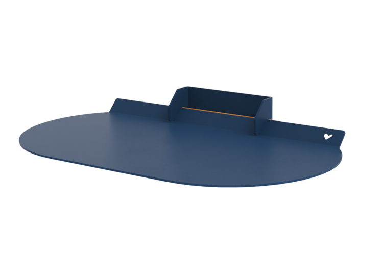 Studio Mippe Sweet Oval shelf Inky Blue