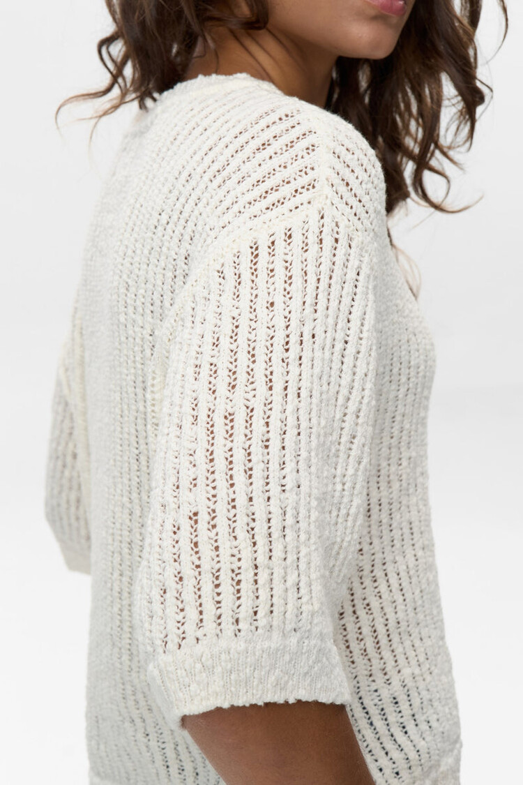 Nümph NUMIRANDI SS PULLOVER Cloud Dancer