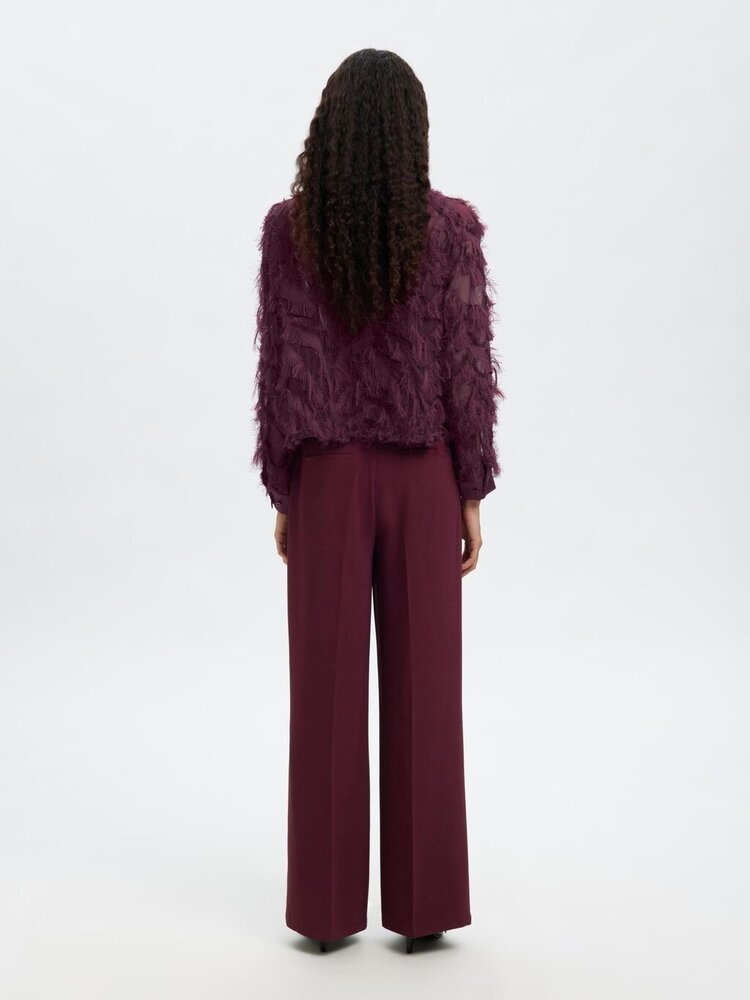 Selected Femme SLFMYLINE LS FLUFFY CROPPED SHIRT Fig