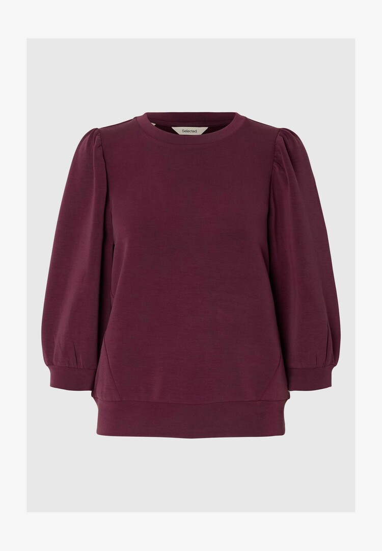 Selected Femme SLFTENNY 3/4 SWEAT TOP Fig