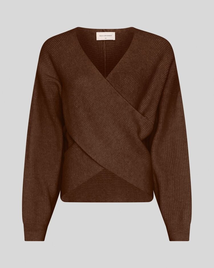 MSCH MSCHZinelle Hope Wrap Pullover Slate Black Melange