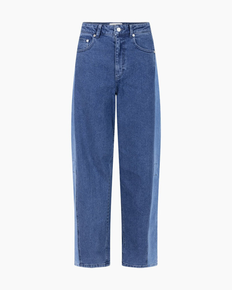 Another-Label ALLua denim pants Two Tones Blue Denim