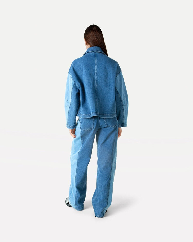 Another-Label ALLua denim pants Two Tones Blue Denim