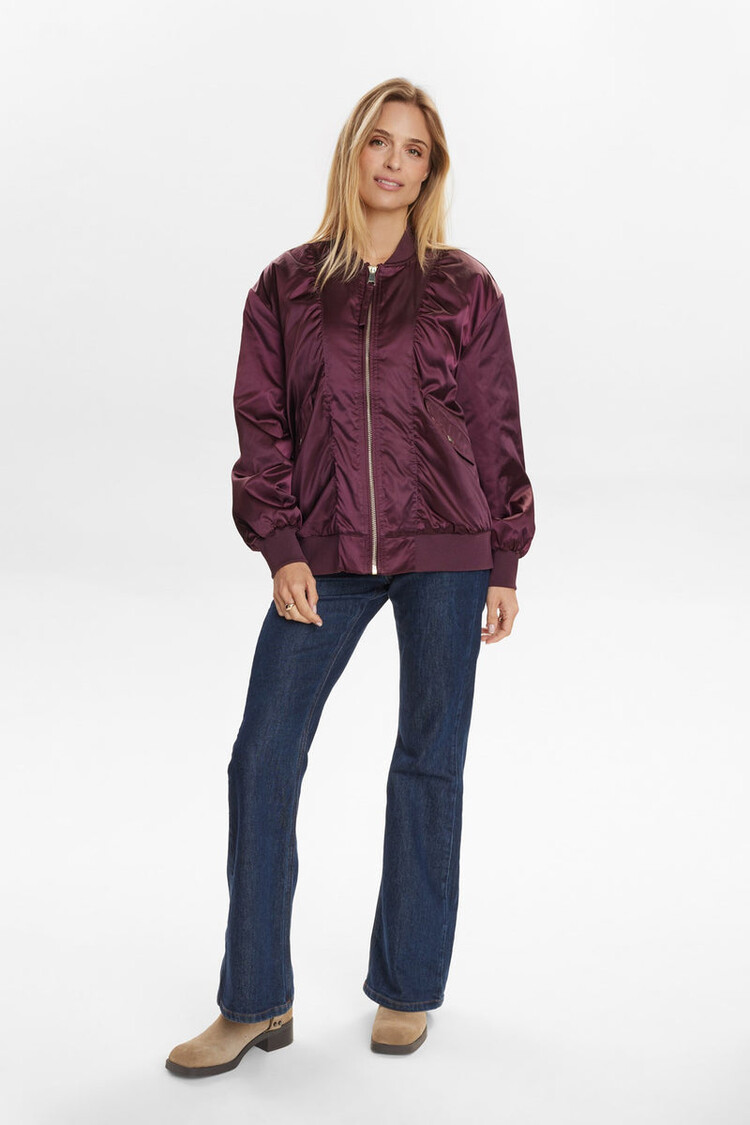 Nümph NUFRIA OVERSIZE BOMBER JACKET Winetasting