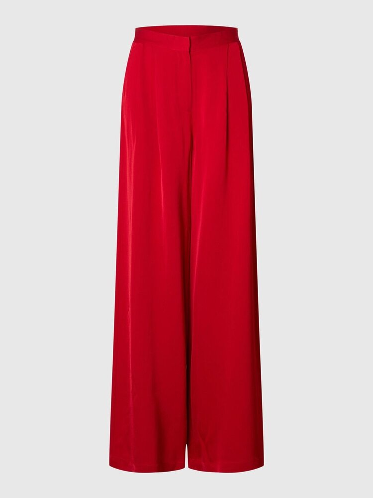 Selected Femme SLFLEONORE HW WIDE PANT Equestrian Red