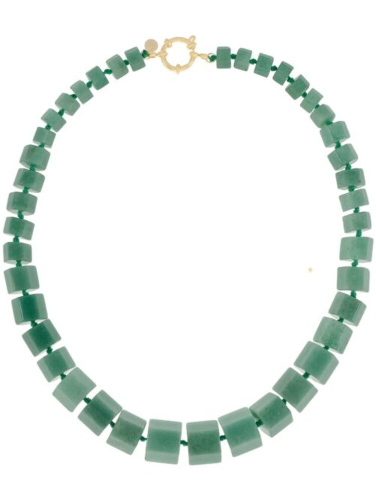 Ellen Beekmans Ketting gemstone XL Groen