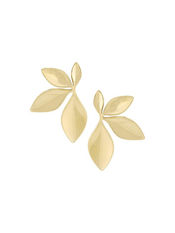 Ellen Beekmans Oorbellen blaadjes Goud