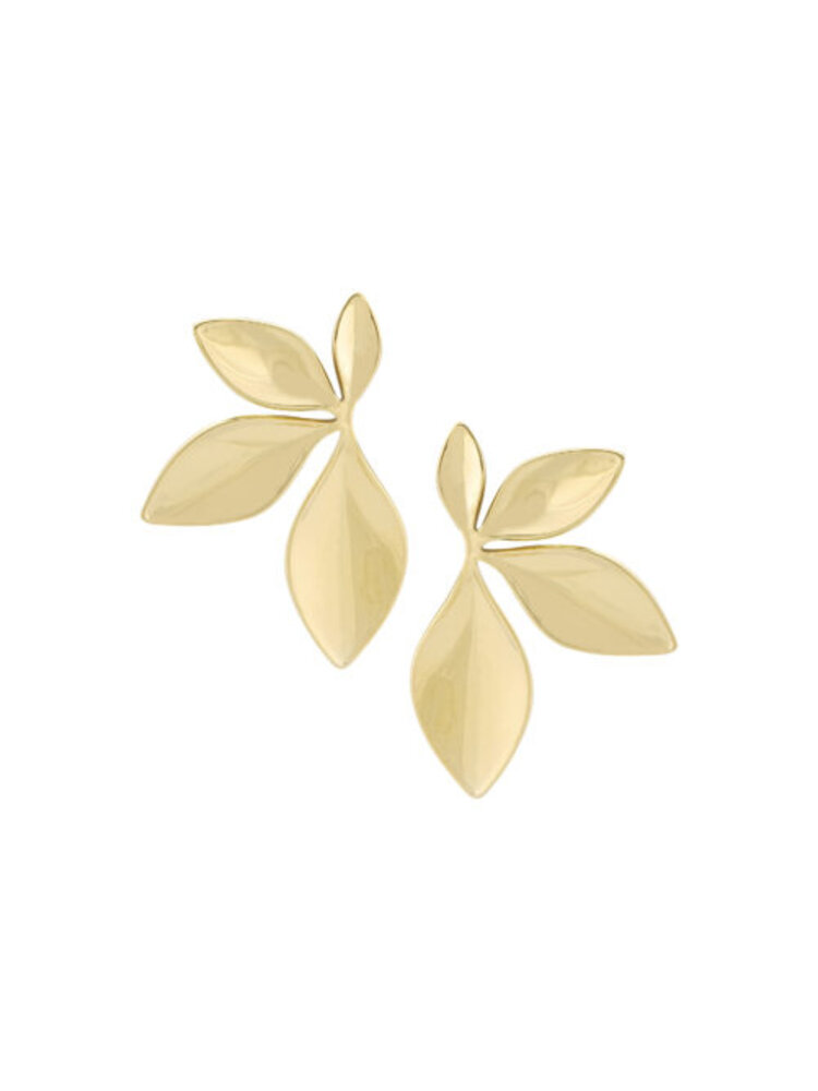 Ellen Beekmans Oorbellen blaadjes Goud