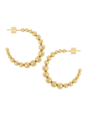 Ellen Beekmans Oorringen met balletjes Goud