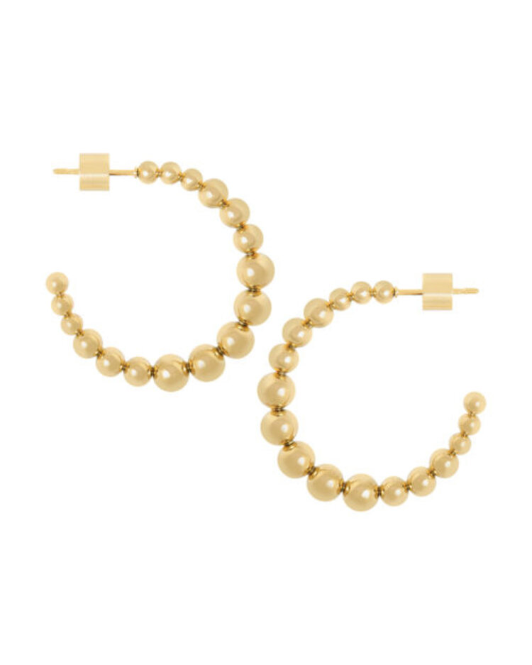 Ellen Beekmans Oorringen met balletjes Goud