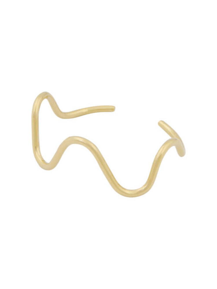 Ellen Beekmans Armband wave organisch Goud