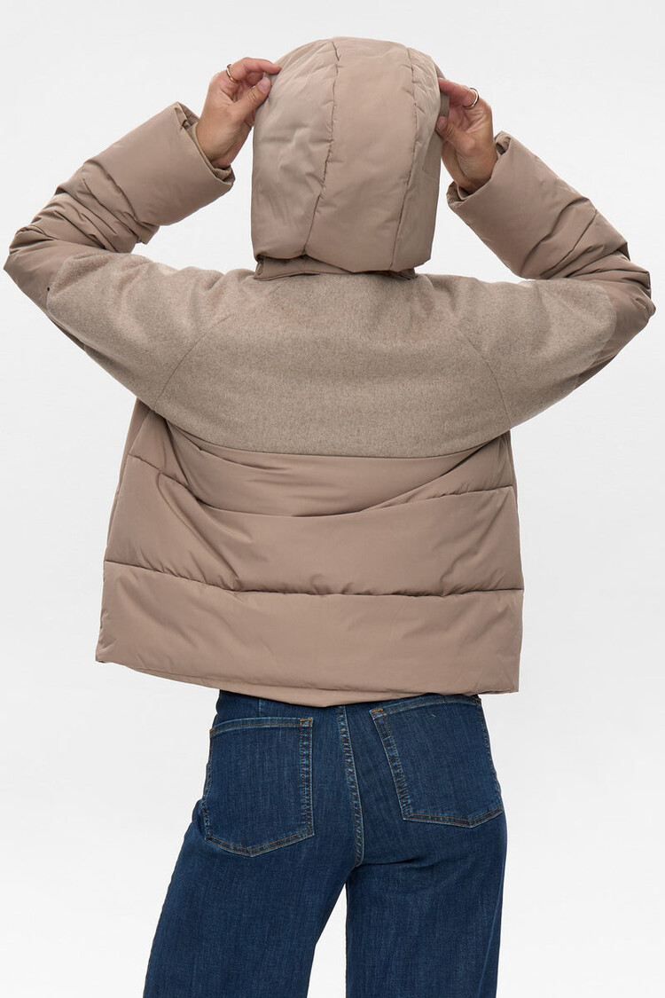 Nümph NUWILLOW SHORT JACKET Taupe Gray