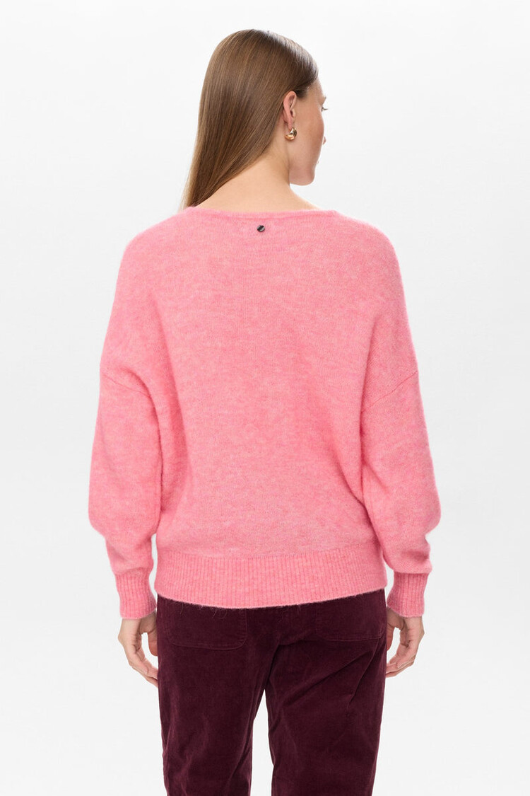 Nümph NURIETTE V-NECK PULLOVER Pink Lemonade