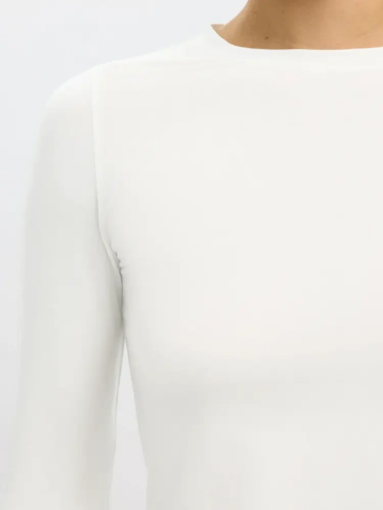 Selected Femme SLFMANJA LS O-NECK Snow White