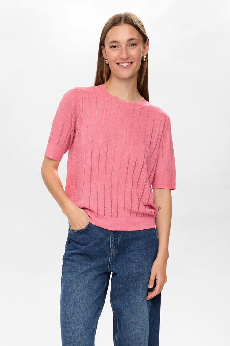 Nümph NUMISJA SS PULLOVER Pink Lemonade