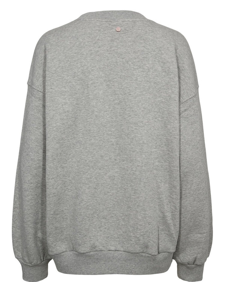 Nümph NUBISSA OVERSIZE SWEAT Light Grey Melange
