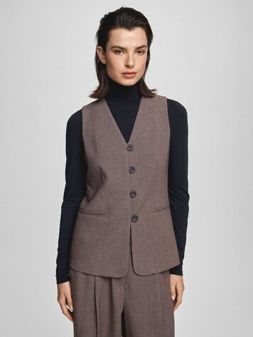 MSCH MSCHRosina Michelle Waistcoat Slate Black Melange