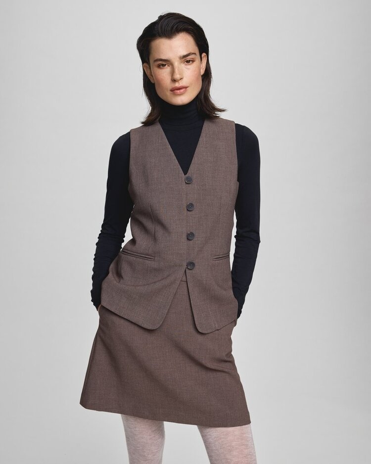 MSCH MSCHRosina Michelle Waistcoat Slate Black Melange