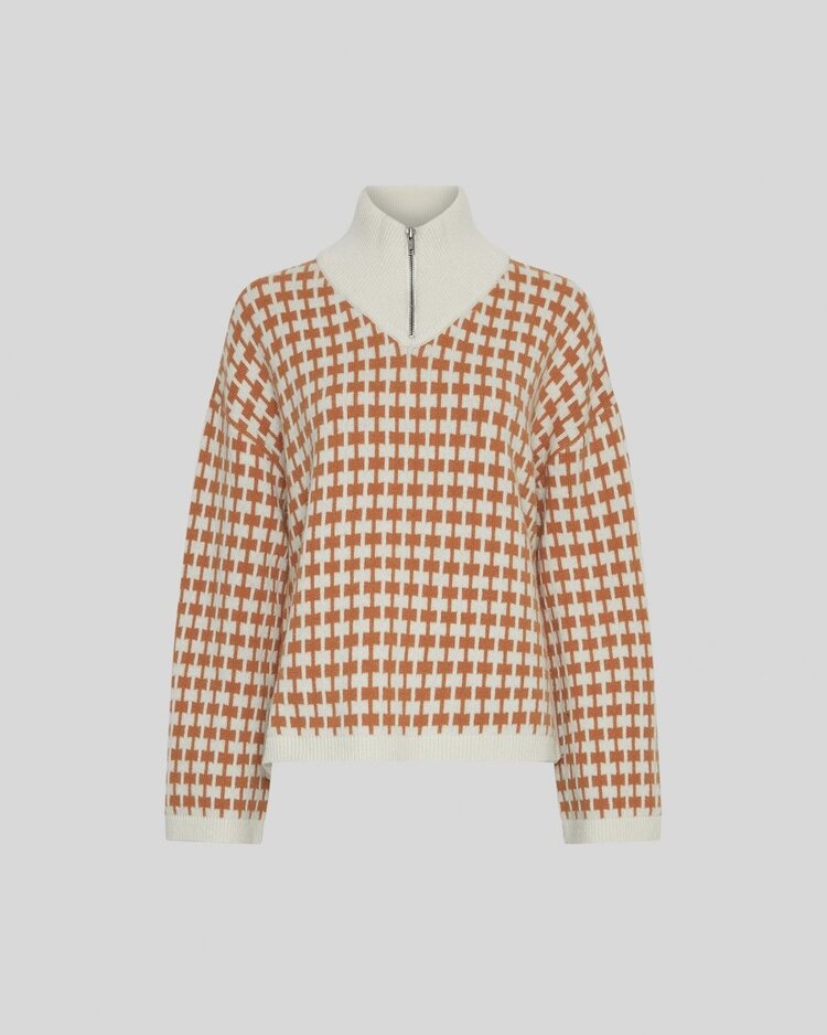 MSCH MSCHAmaria Zip Pullover Egret Cathay spice