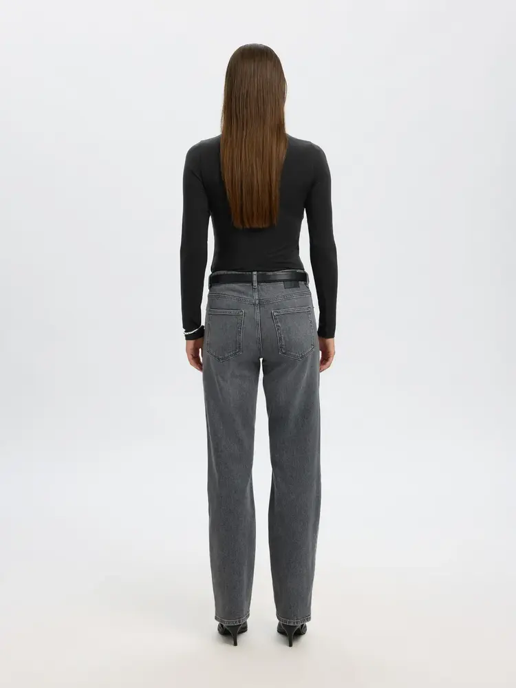 SLFMANJA LS O-NECK Black