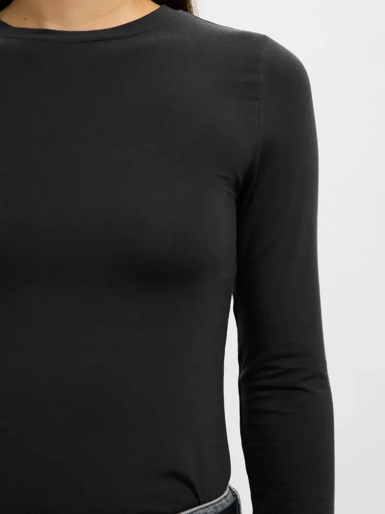 Selected Femme SLFMANJA LS O-NECK Black