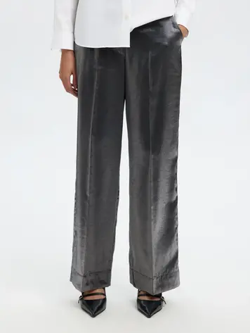SLFMARGOT MW WIDE PANT Black