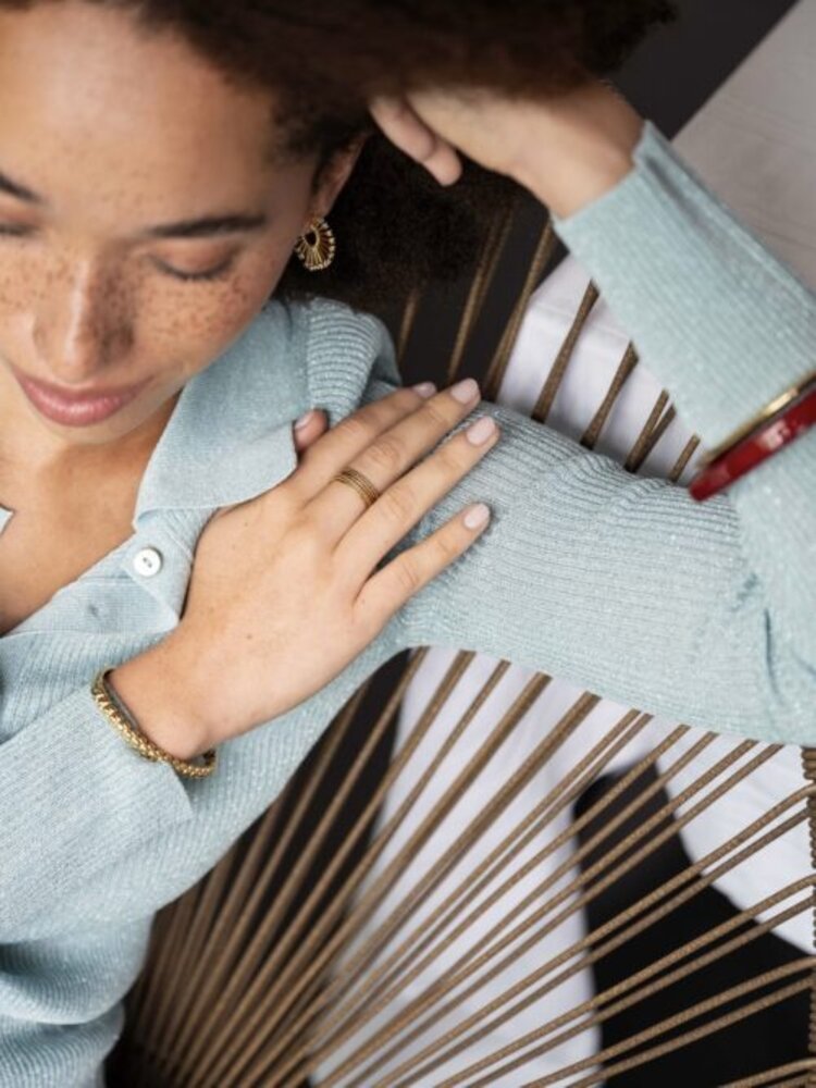 Ellen Beekmans Bangle Ovaal geometrisch Gold