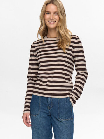 Nümph NUSTRIPY PULLOVER Black Coffee