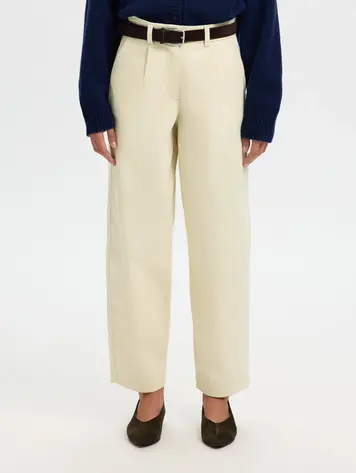 Selected Femme SLFBARREL ALMA-HADI MW PANT Birch