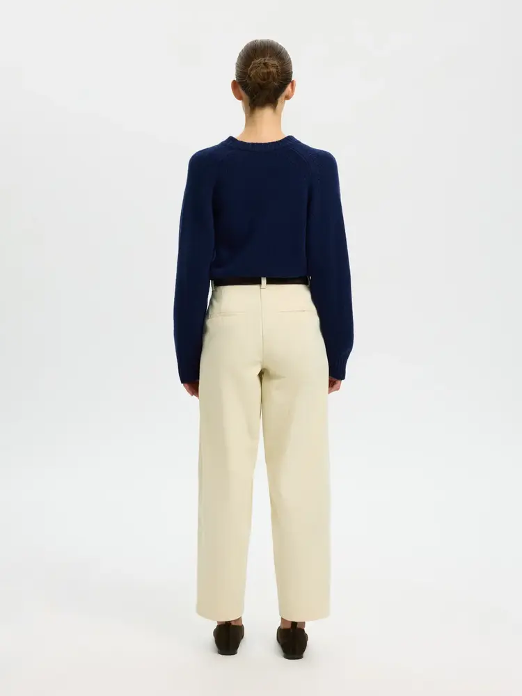 Selected Femme SLFBARREL ALMA-HADI MW PANT Birch
